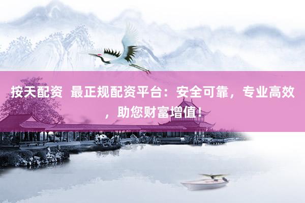 按天配資  最正規(guī)配資平臺：安全可靠，專業(yè)高效，助您財富增值！