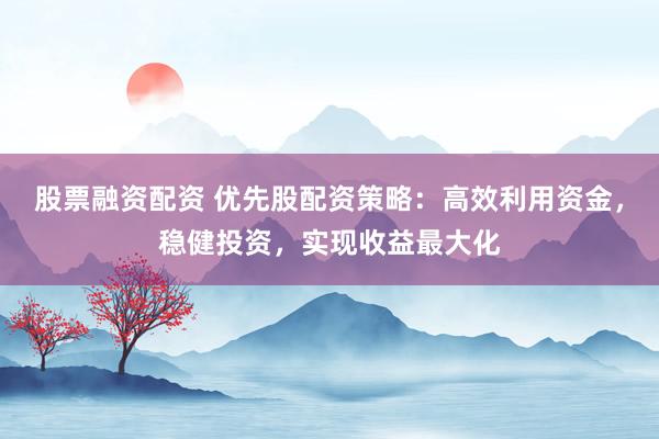 股票融資配資 優(yōu)先股配資策略：高效利用資金，穩(wěn)健投資，實(shí)現(xiàn)收益最大化